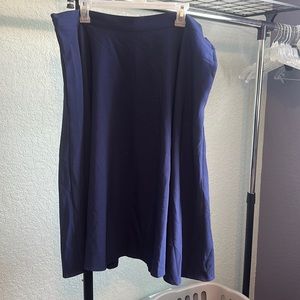 ModCloth Just This Sway Navy Skirt